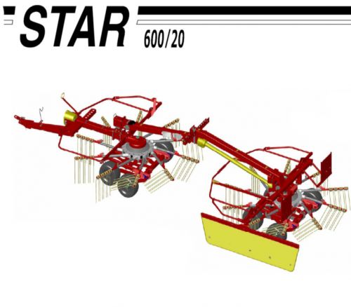 SIP STAR 600/20 vontatott rendsodró